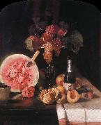 William Merritt Chase Still life and watermelon oil